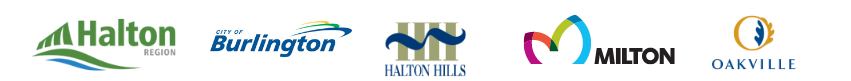 logo of Halton Region, Oakville, Burlington, Halton Hills, Milton, and Oakville