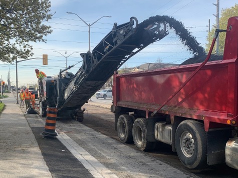 Grinding Asphalt in Halton Hills