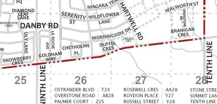 Street index map