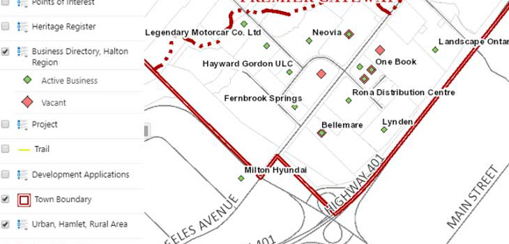 map of georgetown ontario Maps Halton Hills map of georgetown ontario